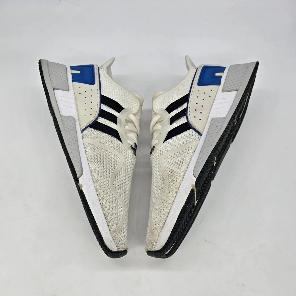 Adidas EQT Cushion ADV Mens Size 11.5 White Blue Athletic Running Shoes Sneakers